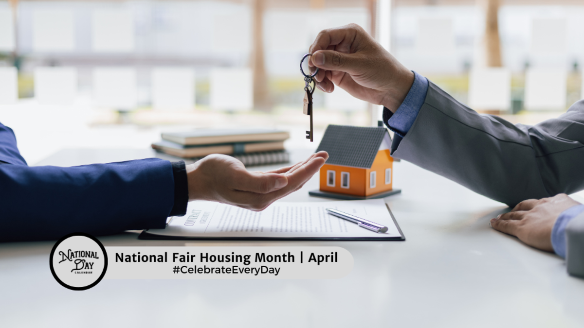 National Fair Housing Month April National Day Calendar