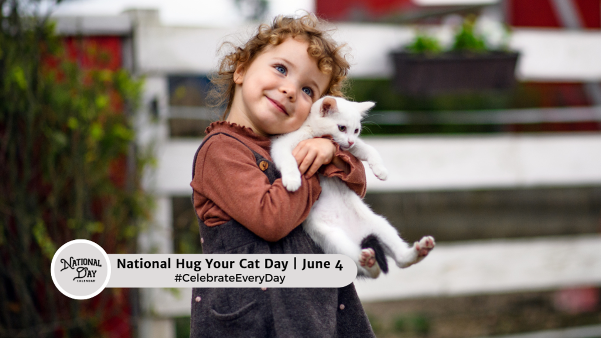 NATIONAL HUG YOUR CAT DAY June 4 National Day Calendar