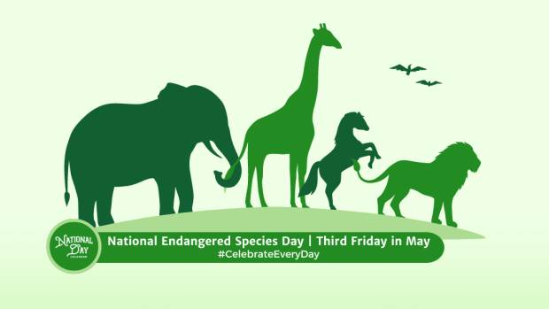 NATIONAL ENDANGERED SPECIES DAY  Third Friday in May