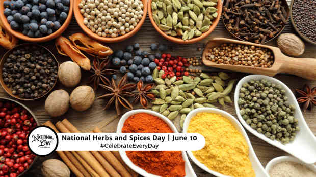 NATIONAL HERBS AND SPICES DAY  June 10