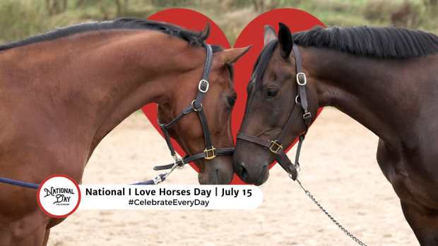 NATIONAL I LOVE HORSES DAY  July 15