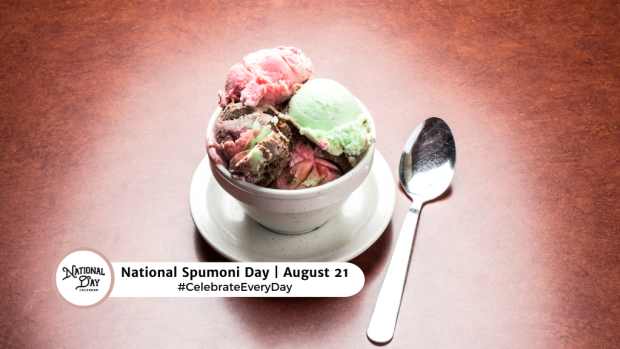 NATIONAL SPUMONI DAY  August 21