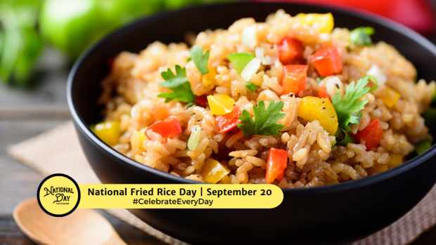 NATIONAL FRIED RICE DAY | September 20