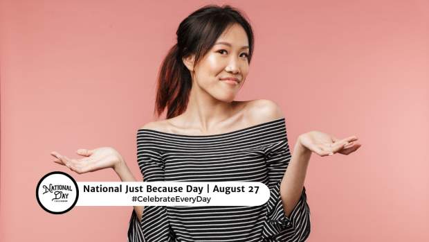 NATIONAL JUST BECAUSE DAY  August 27