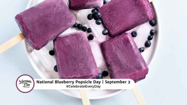 NATIONAL BLUEBERRY POPSICLE DAY  September 2