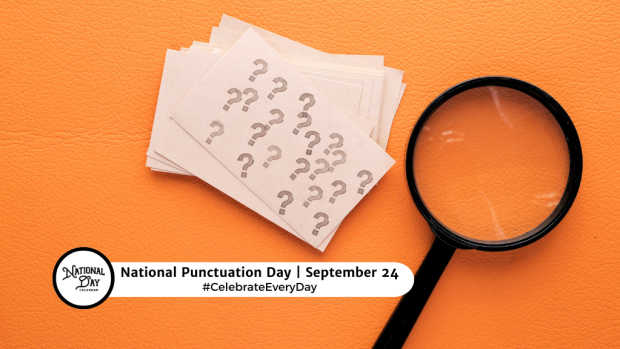 NATIONAL PUNCTUATION DAY  September 24