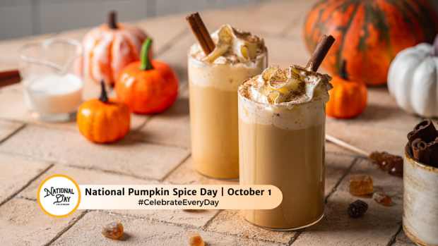 NATIONAL PUMPKIN SPICE DAY  October 1