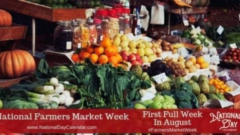 NATIONAL FARMERS MARKET WEEK - First Full Week of August - National Day  Calendar