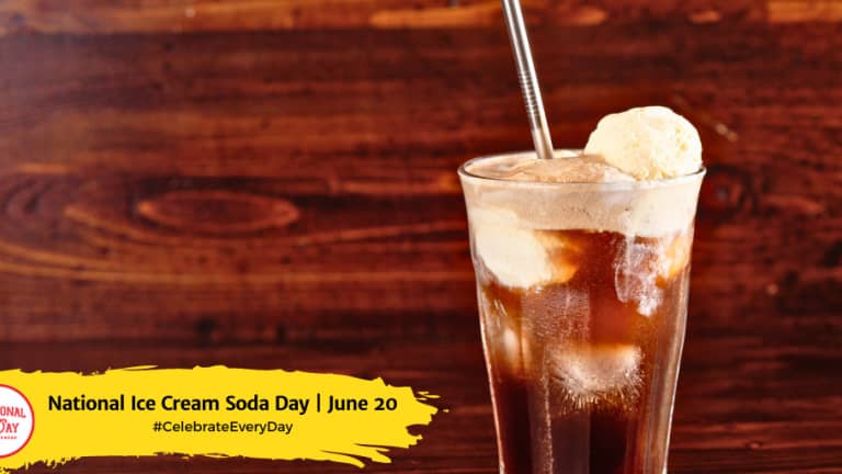 NATIONAL ICE CREAM SODA DAY - June 20 - National Day Calendar