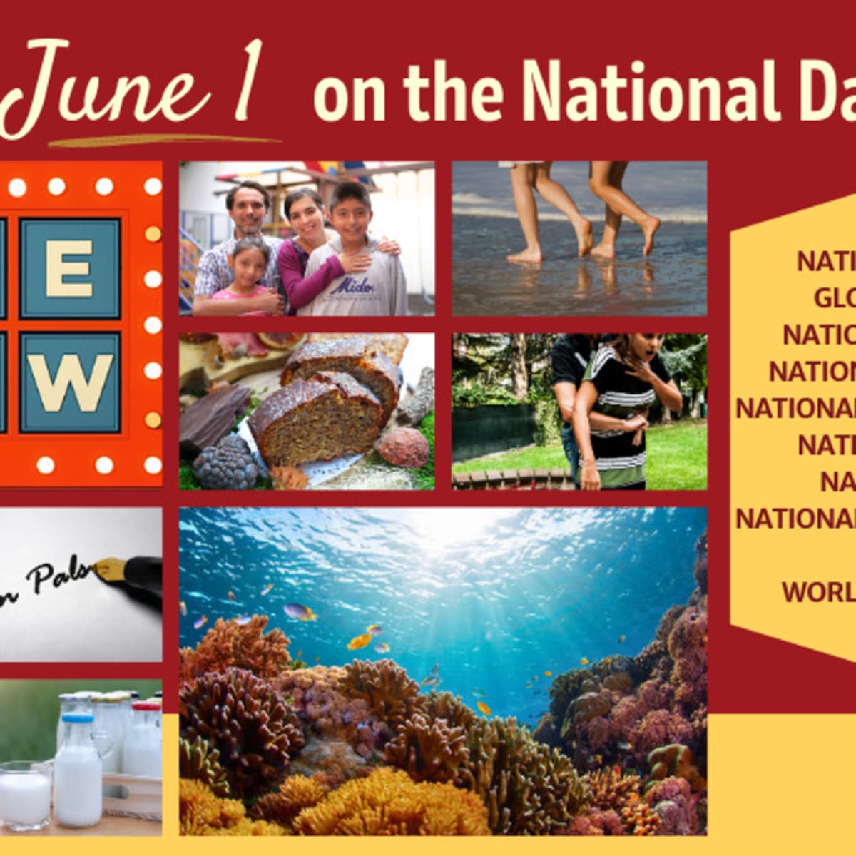 JUNE 1, 2023 | NATIONAL GAME SHOW DAY | NATIONAL SAY SOMETHING NICE DAY |  GLOBAL DAY OF PARENTS | WORLD REEF AWARENESS DAY | WORLD MILK DAY |  NATIONAL NAIL POLISH