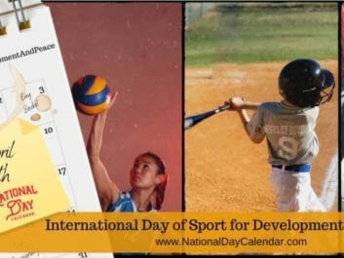 Premium Photo  International sports day 6 april