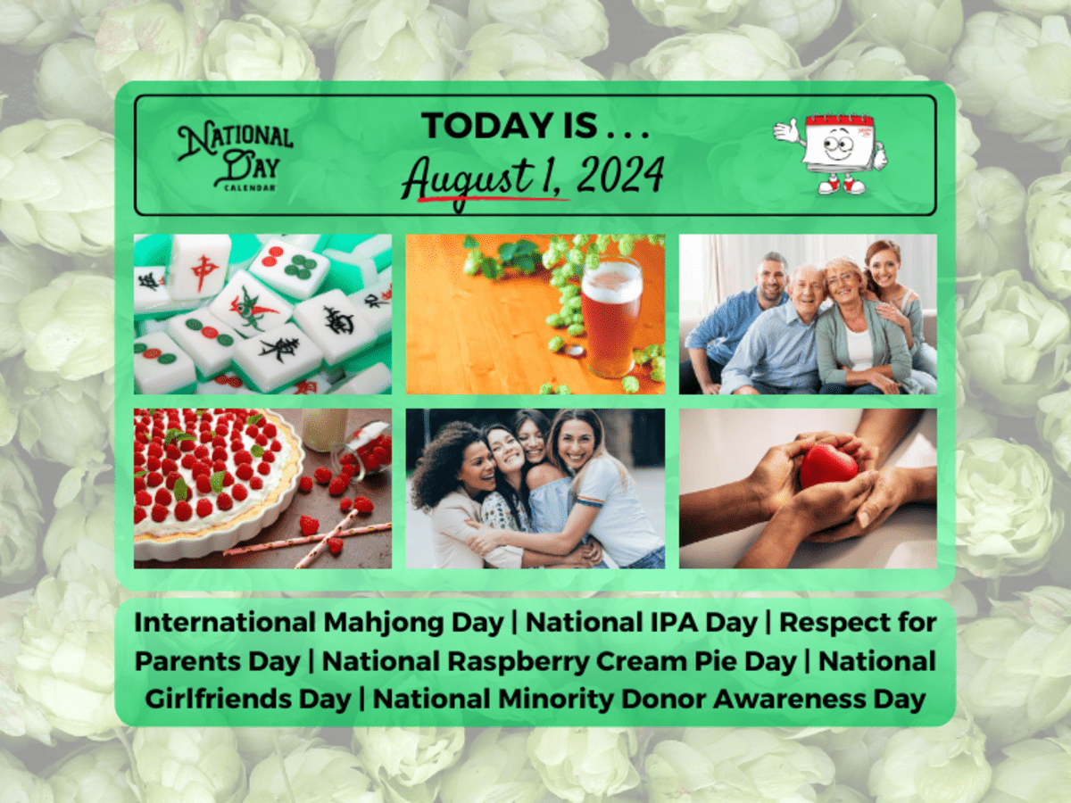 AUGUST 20, 20   NATIONAL GIRLFRIENDS DAY   INTERNATIONAL MAHJONG ...