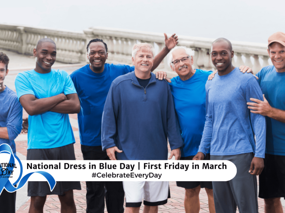 NATIONAL DRESS IN BLUE DAY March 1 2024 National Day Calendar