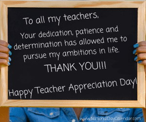 National Teacher Appreciation Day 