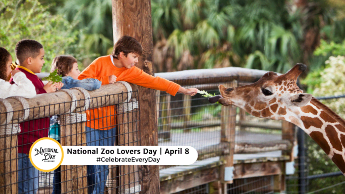 APRIL 8, 2024 | NATIONAL ZOO LOVERS DAY | NATIONAL EMPANADA DAY ...