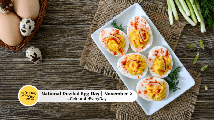 NOVEMBER 2, 2024 | NATIONAL DEVILED EGG DAY | NATIONAL BISON DAY ...