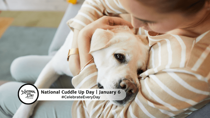 JANUARY NATIONAL CUDDLE UP DAY NATIONAL TECHNOLOGY DAY NATIONAL PLAY OUTSIDE DAY