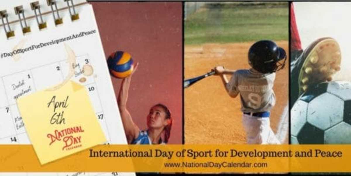 Premium Photo  International sports day 6 april