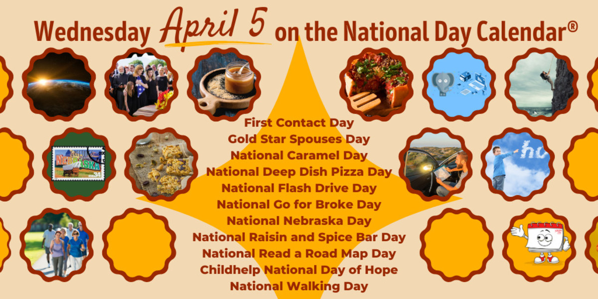 APRIL 5, 2023 NATIONAL WALKING DAY PASSOVER BEGINS FIRST CONTACT