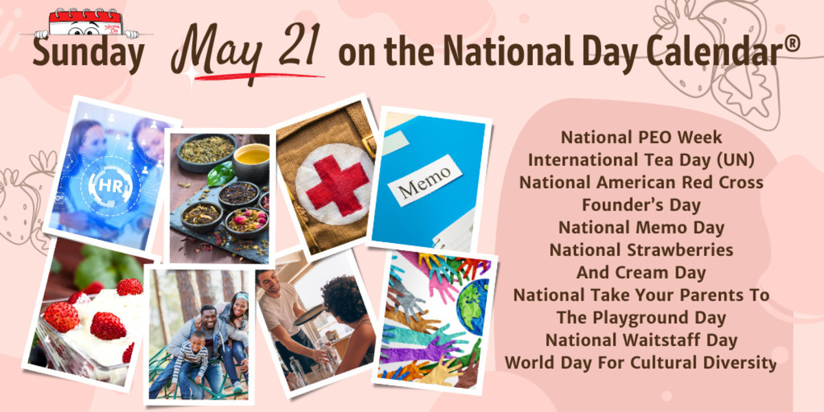 MAY 21, 2023 | NATIONAL PEO WEEK | NATIONAL WAITSTAFF DAY | NATIONAL ...