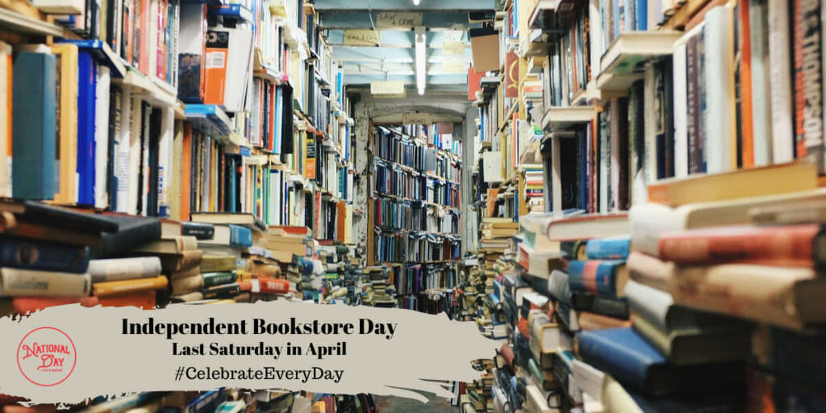 INDEPENDENT BOOKSTORE DAY April 27, 2024 National Day Calendar