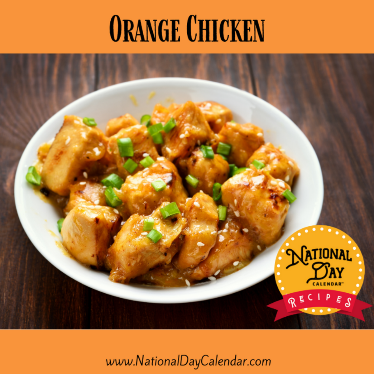 ORANGE CHICKEN National Day Calendar