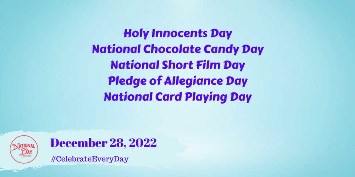 NATIONAL SHORT FILM DAY - December 28 - National Day Calendar