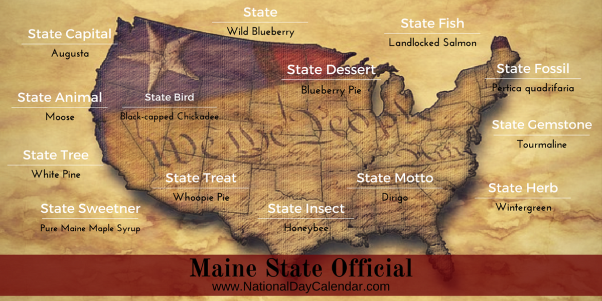 NATIONAL MAINE DAY December 21 National Day Calendar