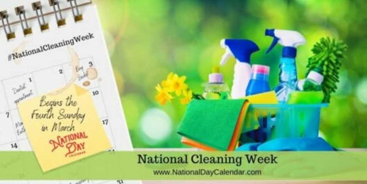 NATIONAL CLEANING WEEK Begins Fourth Sunday In March National Day   National Cleaning Week   Begins The Fourth Sunday In March 