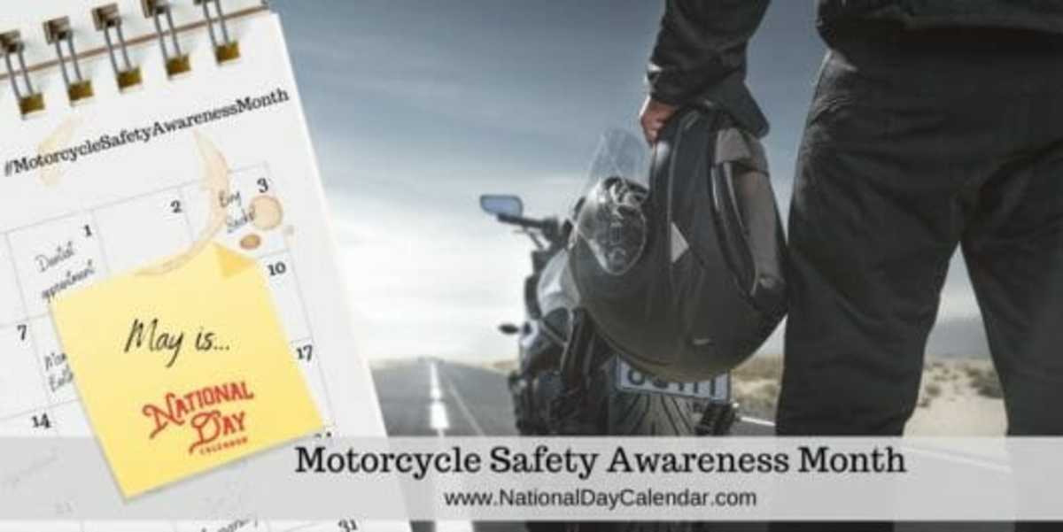 MOTORCYCLE SAFETY AWARENESS MONTH - MAY - National Day Calendar