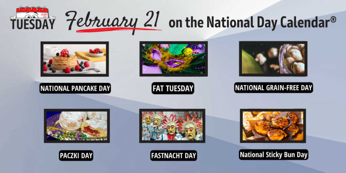 FEBRUARY 21, 2023 FAT TUESDAY PACZKI DAY FASTNACHT DAY NATIONAL