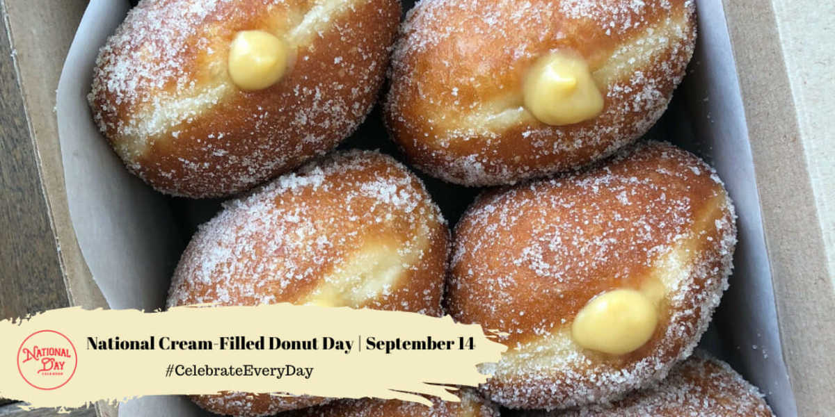 NATIONAL CREAMFILLED DONUT DAY September 14 National Day Calendar