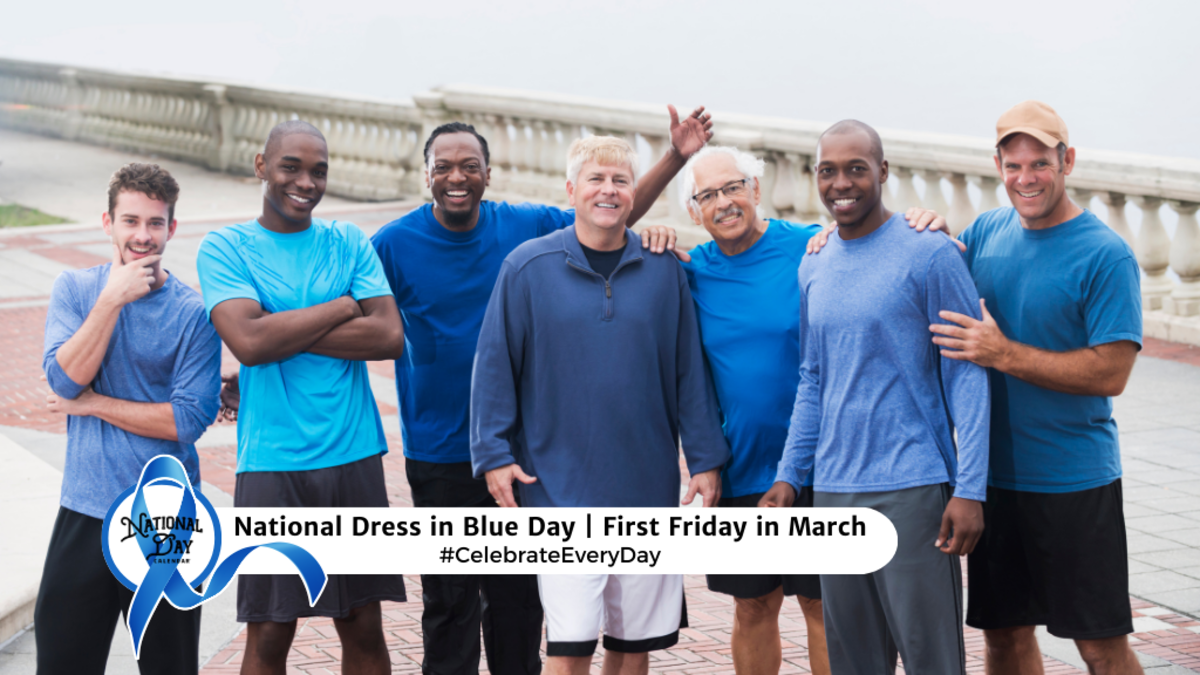 NATIONAL DRESS IN BLUE DAY March 1, 2024 National Day Calendar