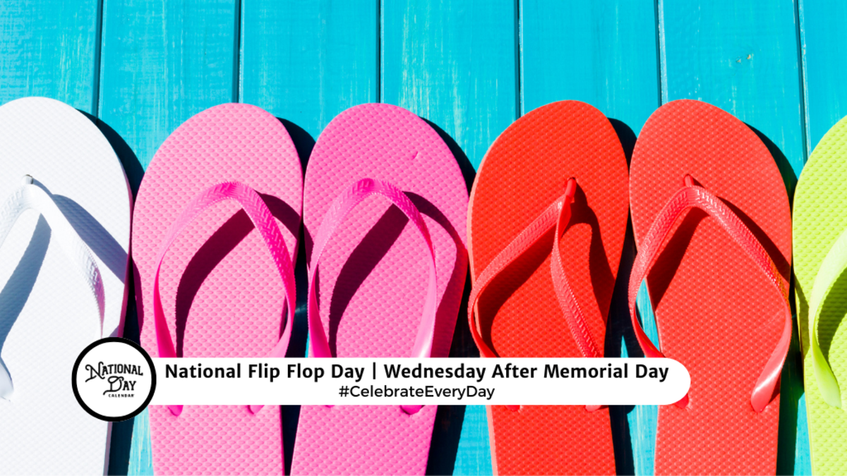 NATIONAL FLIP FLOP DAY May 29, 2024 National Day Calendar