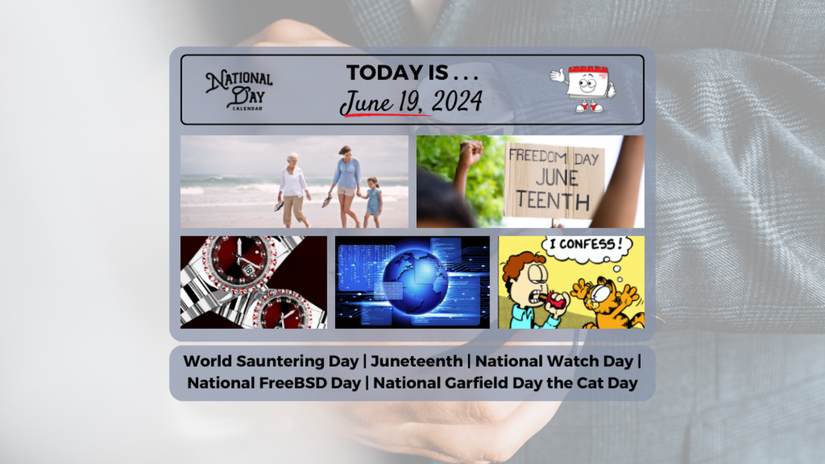 JUNE 19, 2024 NATIONAL GARFIELD THE CAT DAY NATIONAL WATCH DAY