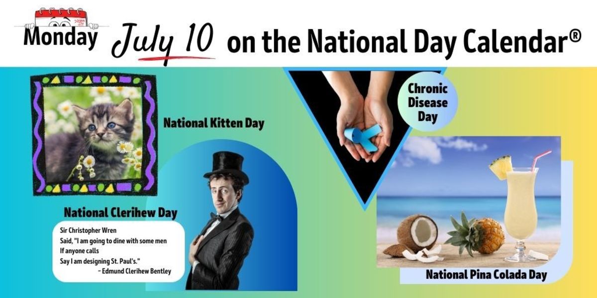 National Day Calendar July 26 2025 Carlen Mollie