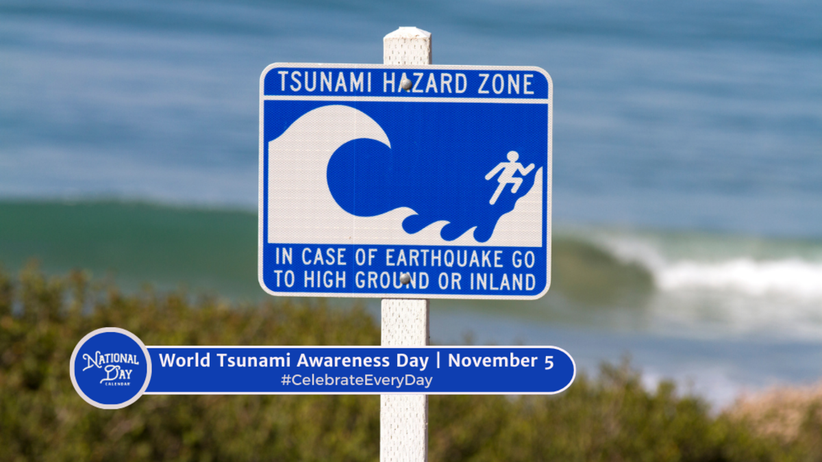 WORLD TSUNAMI AWARENESS DAY - November 5 - National Day Calendar