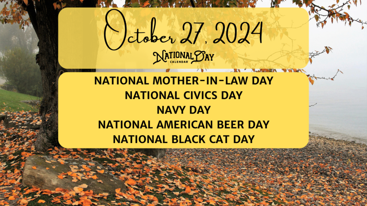 OCTOBER 27, 2024 NATIONAL MOTHERINLAW DAY NATIONAL CIVICS DAY