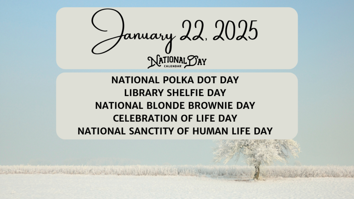 JANUARY 22, 2025 | NATIONAL POLKA DOT DAY | LIBRARY SHELFIE DAY ...