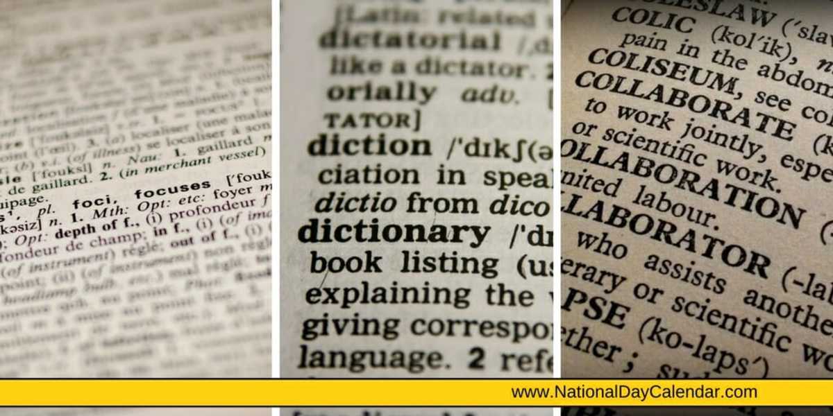 Dictionary image - National Day Calendar Classroom