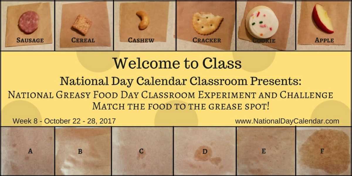 National Day Calendar Classroom - October 22 -28, 2017