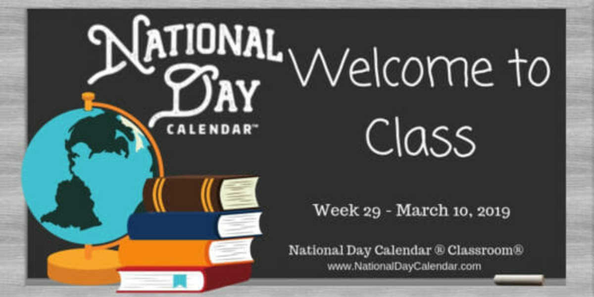 National Day Calendar Classroom - Week 29 - March 10, 2019