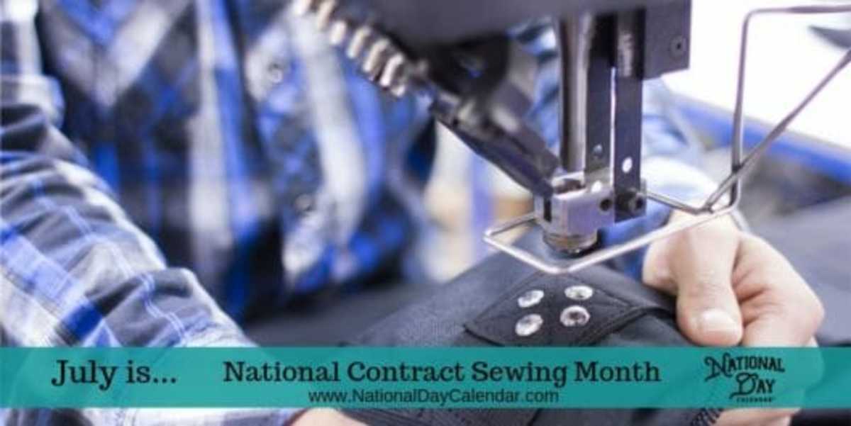 National Contract Sewing Month - July