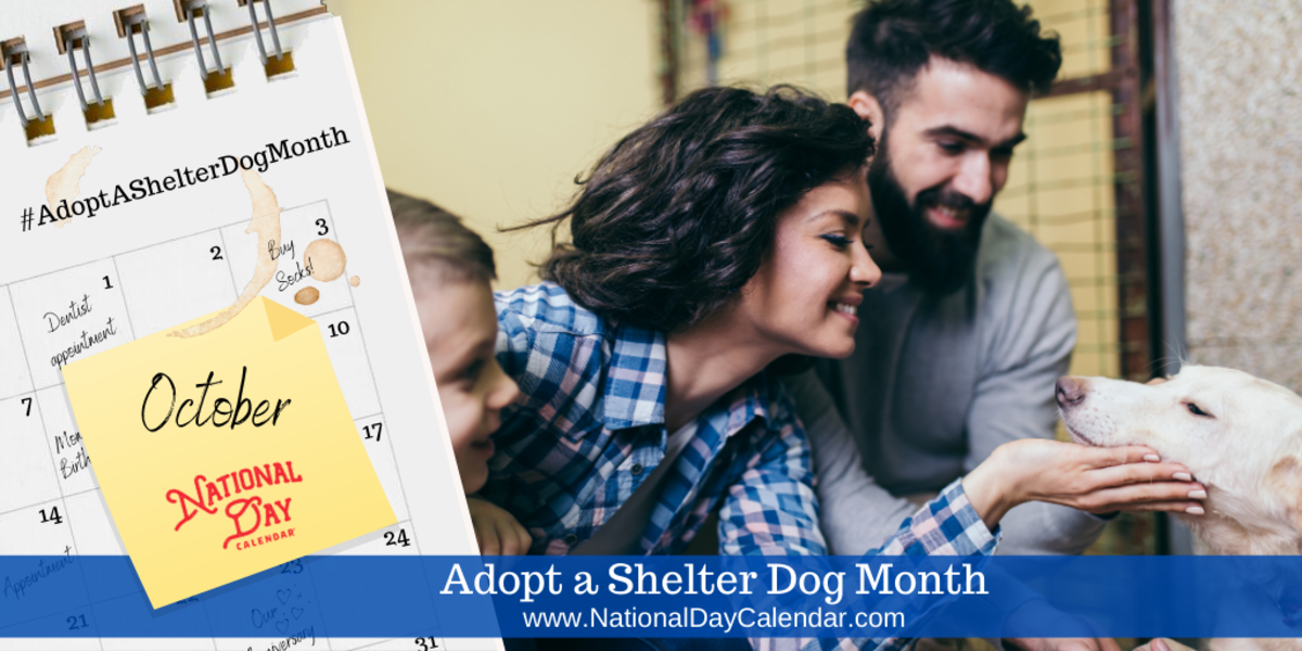 Adopt A Shelter Dog Month - October