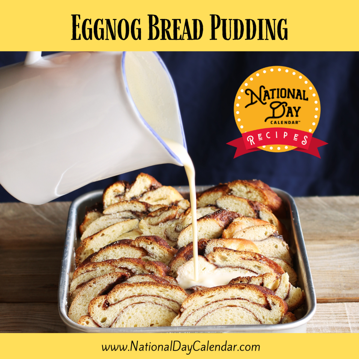 Eggnog Bread Pudding recipe