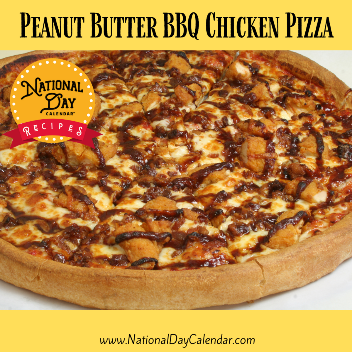 Peanut Butter BBQ Chicken Pizza recipe