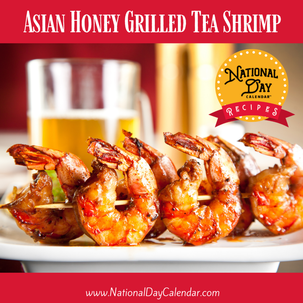 Asian Honey Grilled Tea Shrimp