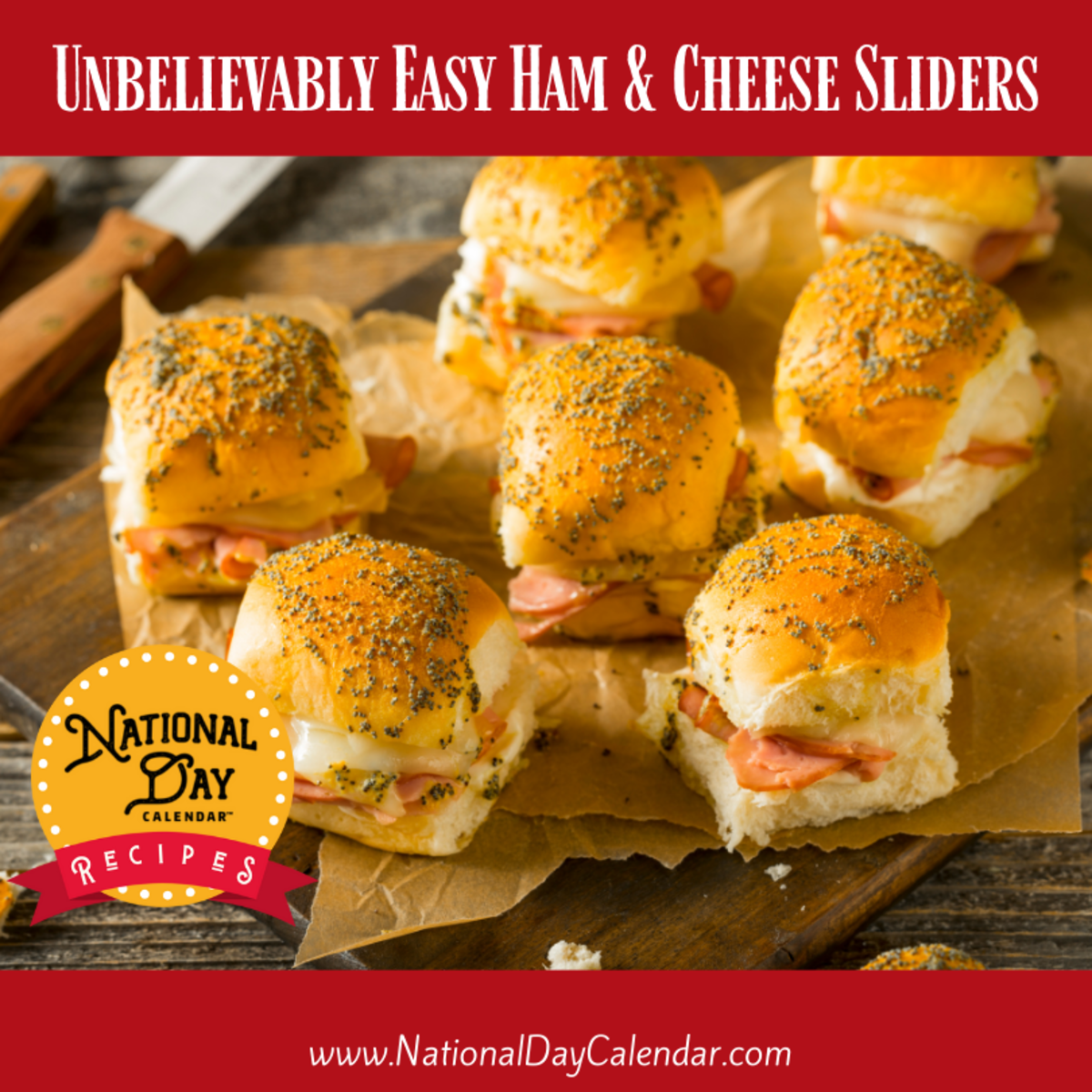 Unbelievably Easy Ham and Cheese Sliders