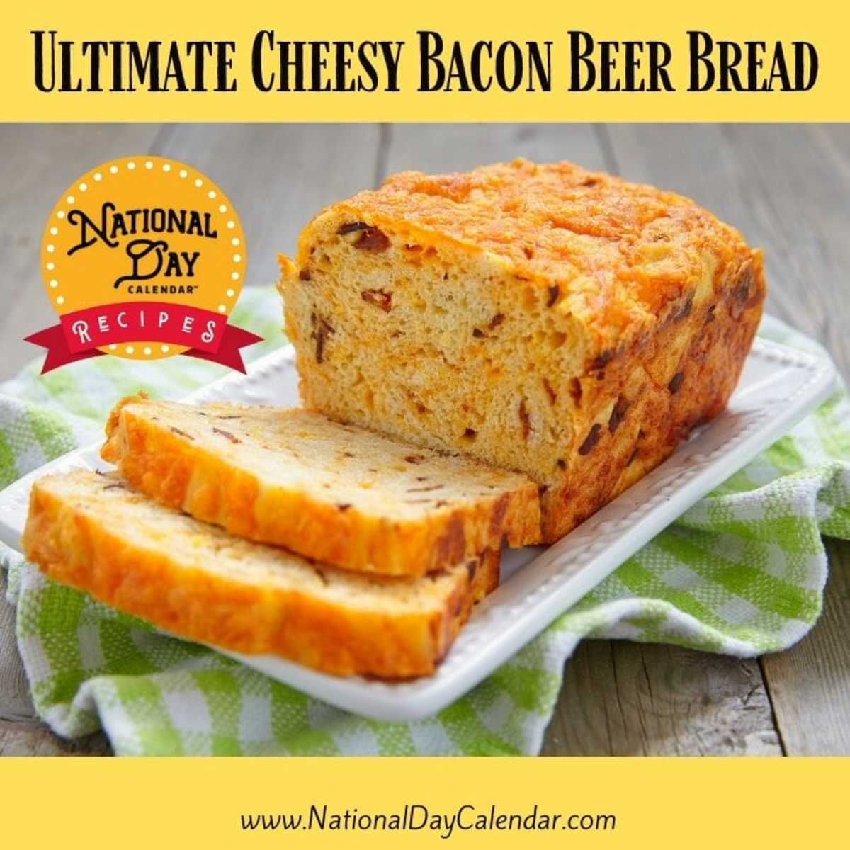Ultimate Cheesy Bacon Beer Bread