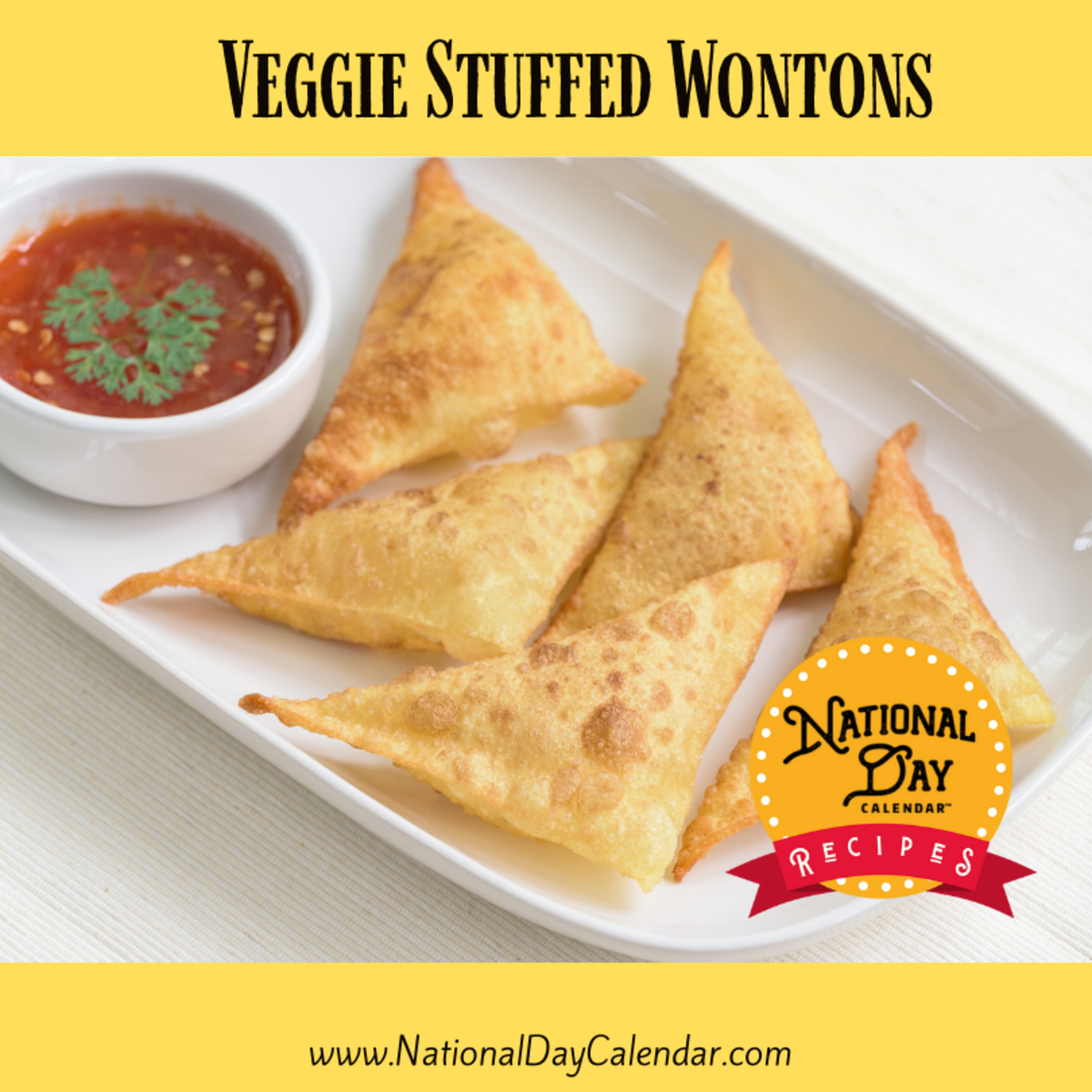 Veggie Stuffed Wontons